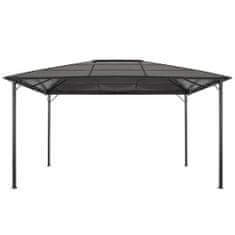 Greatstore fekete pavilon alumínium tetővel 4 x 3 x 2,6 m