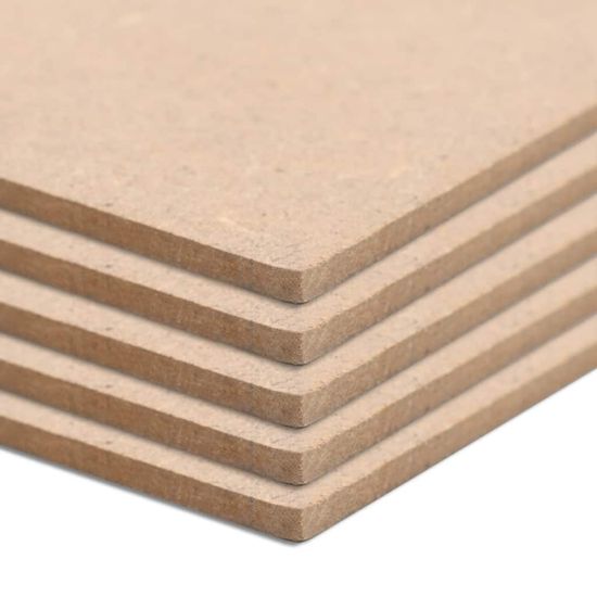 Greatstore 10 db téglalap alakú MDF-lap 120x60 cm 2,5 mm