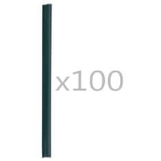 Greatstore 100 darab zöld PVC kerítés tekercs rögzítő