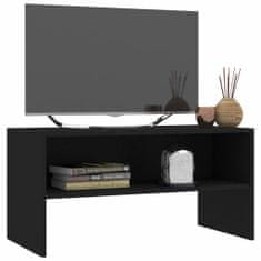 shumee fekete forgácslap TV-szekrény 80 x 40 x 40 cm 
