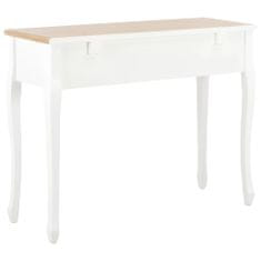 shumee 280044 Dressing Console Table with 3 Drawers White