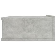 shumee 800314 Floating Nightstand Concrete Grey 40x30x15 cm Chipboard