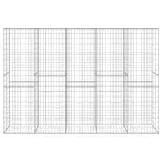 Greatstore horganyzott acél gabion fal fedéllel 300 x 50 x 200 cm