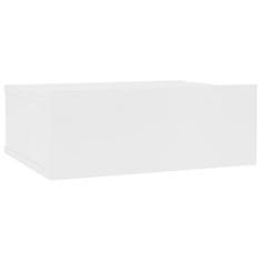 shumee 800306 Floating Nightstand White 40x30x15 cm Chipboard