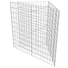 Greatstore horganyzott acél gabion magaságyás 75 x 75 x 50 cm