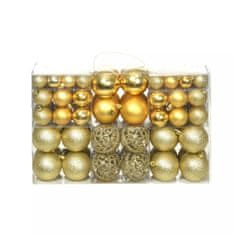 shumee 100 darabos aranyszínű karácsonyi gömb készlet 6 cm