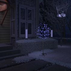 shumee cseresznyevirágos karácsonyfa 120 db kék LED-del 150 cm