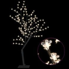 shumee cseresznyevirágos karácsonyfa 128 db meleg fehér LED-del 120 cm