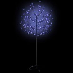 shumee cseresznyevirágos karácsonyfa 120 db kék LED-del 150 cm