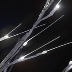 Greatstore 140 LED-es beltéri/kültéri hideg fehér fűz karácsonyfa 1,5 m