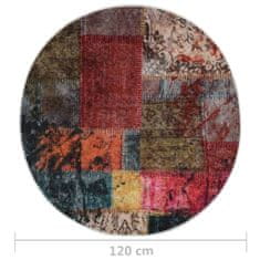 shumee többszínű foltvarrott csúszásmentes mosható szőnyeg φ120 cm