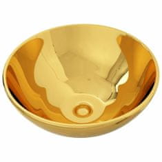 shumee aranyszínű kerámia mosdókagyló 32,5 x 14 cm 