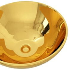 shumee aranyszínű kerámia mosdókagyló 32,5 x 14 cm 