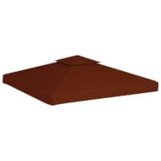 Greatstore terrakotta kétszintes pavilon tetőponyva 310 g/m² 3 x 3 m