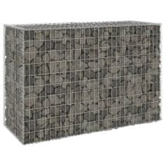 shumee horganyzott acél gabion fal fedéllel 150 x 60 x 100 cm