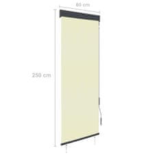 Greatstore krémszínű kültéri roló 60 x 250 cm