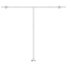 Vidaxl sárga és fehér automata póznás napellenző 400 x 300 cm 3069548