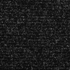 shumee 15 db sötétszürke, öntapadós lépcsőszőnyeg 56x17x3 cm