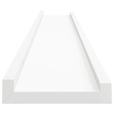 Vidaxl 2 db fehér MDF szegélypolc képkeretekhez 80 x 9 x 3 cm 323930