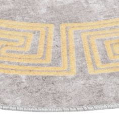 shumee szürke csúszásmentes mosható szőnyeg φ 120 cm