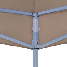Greatstore tópszínű tető partisátorhoz 6 x 3 m 270 g/m²