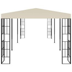 Vidaxl krémszínű pavilon 3 x 6 m 47983