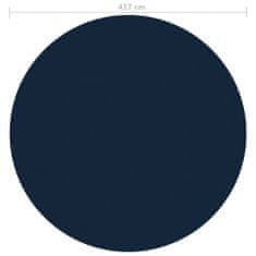 shumee fekete és kék napelemes lebegő PE medencefólia 417 cm