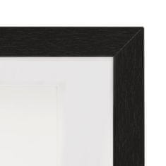Greatstore 3 db fekete 3D-s fényképkeret 13 x 13 cm-es képhez 23 x 23 cm