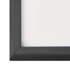 Greatstore 3 db fekete MDF fali/asztali fényképkeret 13 x 18 cm