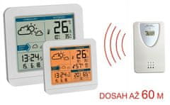 TFA 35.1152.02 SKY vezeték nélküli meteorológiai állomás rádióval vezérelt idővel, fehér