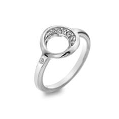 Hot Diamonds Elegáns ezüst gyűrű gyémánttal és topázzal Celestial DR232 (Kerület 54 mm)