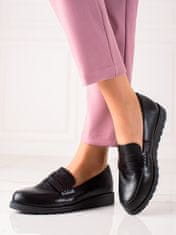 Amiatex Női félcipő 85863 + Nőin zokni Gatta Calzino Strech, fekete, 36