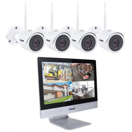 Secutek WiFi kamerarendszer SLG-WIFI3604M4FE200 - 4x2Mpix kamera, NVR kijelzővel