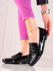 Amiatex Női félcipő 86316 + Nőin zokni Gatta Calzino Strech, fekete, 36