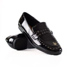 Amiatex Női félcipő 86316 + Nőin zokni Gatta Calzino Strech, fekete, 36