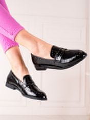 Amiatex Női félcipő 86336 + Nőin zokni Gatta Calzino Strech, fekete, 36