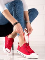 Női tornacipő 86365 + Nőin zokni Gatta Calzino Strech, piros árnyalat, 37