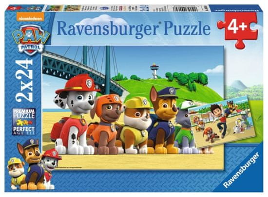 Ravensburger Puzzle Paw Patrol: Kutyás hősök 2x24 darab