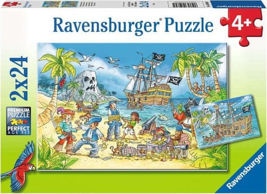 Ravensburger Kalandsziget puzzle 2x24 db