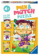 Ravensburger Puzzle Mix&Match: Színes ruha 3x24 darab