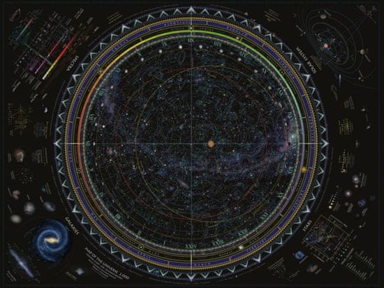 Ravensburger Az Univerzum kirakós térképe 1500 darab