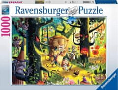 Ravensburger Puzzle Oroszlánok, Tigrisek és Medvék, Ó, istenem! (The Wizard of Oz) 1000 db