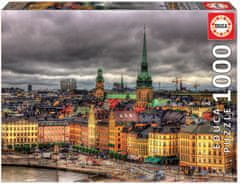 EDUCA Puzzle View of Stockholm, Svédország 1000 db
