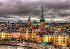 EDUCA Puzzle View of Stockholm, Svédország 1000 db