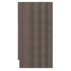 Greatstore szürke-sonoma színű forgácslap fiókos szekrény 71 x 35 x 68 cm
