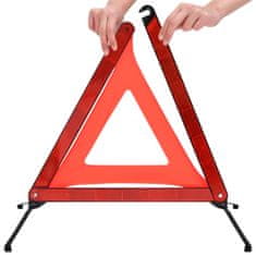Greatstore Közlekedési figyelmeztető háromszög 4 db piros 56,5x36,5x44,5cm