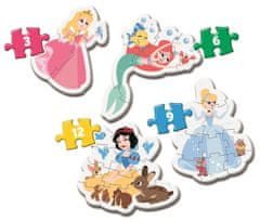 Clementoni Az első Disney hercegnős puzzle 4 az 1-ben (3,6,9,12 darab)