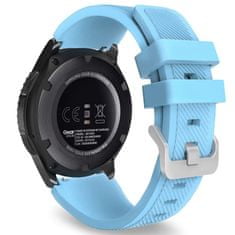 BStrap Silicone Sport szíj Samsung Gear S3, pastel blue