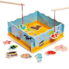 Bigjigs Toys mágneses halfogó mágneses halfogó