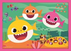 Trefl Puzzle Baby Shark: Család 4 az 1-ben (12,15,20,24 darab)